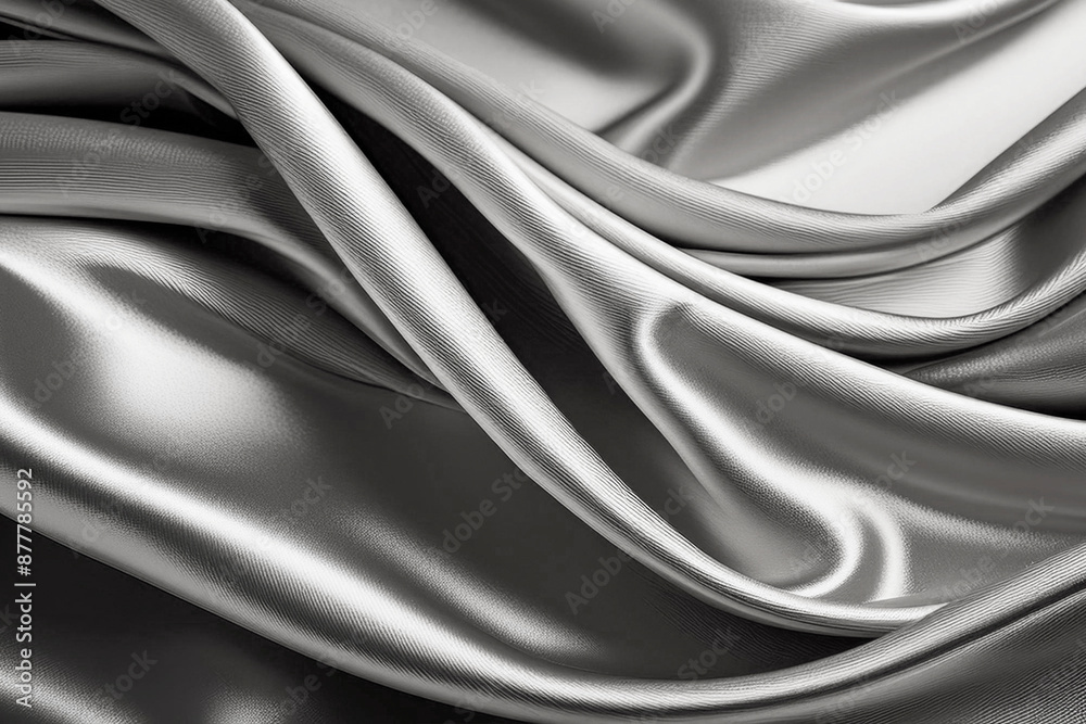 Obraz premium Smooth elegant silver silk or satin texture background
