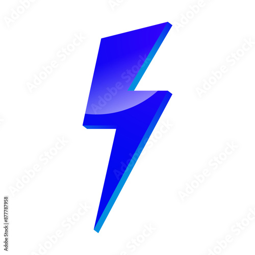 Free Download Flash on a white background Isolated 3d illustration - GFXLoad