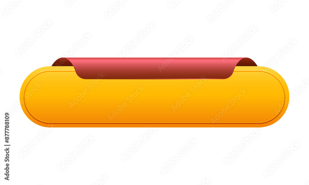 ribbon banner 3d render illustration of glossy rolled text box for title sign or advertising message ribbon banner 3d render illustration of glossy rolled text box for title sign or advertising message