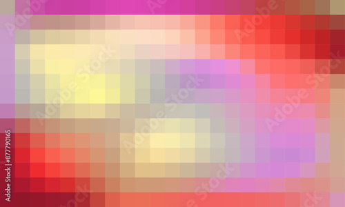 Abstract and colorful pixel background. Color palette shades