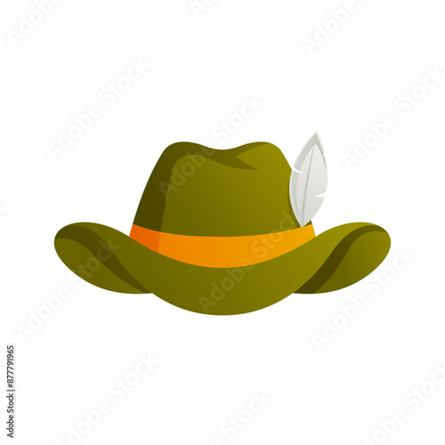 Classic tirol hat oktoberfest background