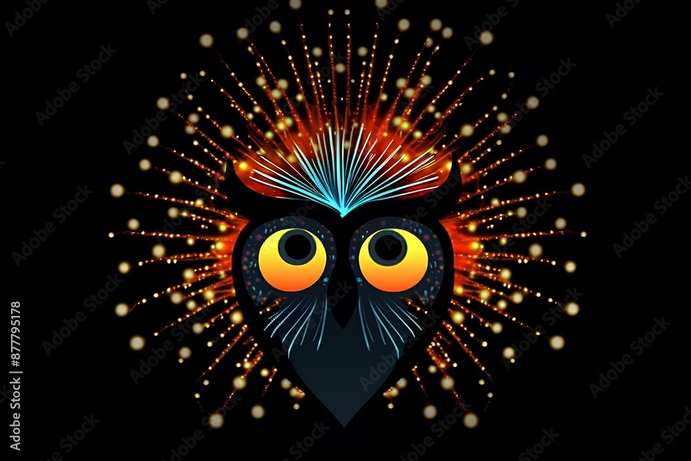owl in the night made by midjourney owl in the night made by midjourney