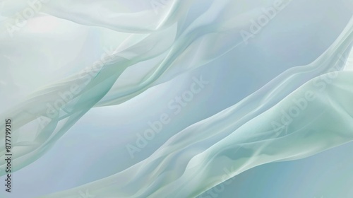 Abstract Blue and Green Fabric