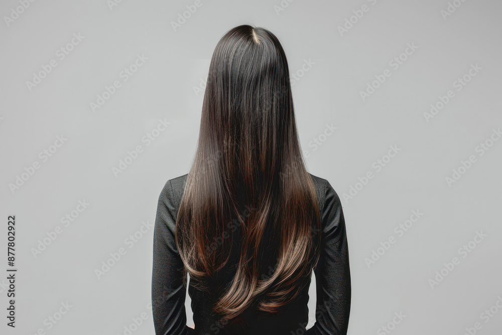 long and shiny hair woman back view long and shiny hair woman back view