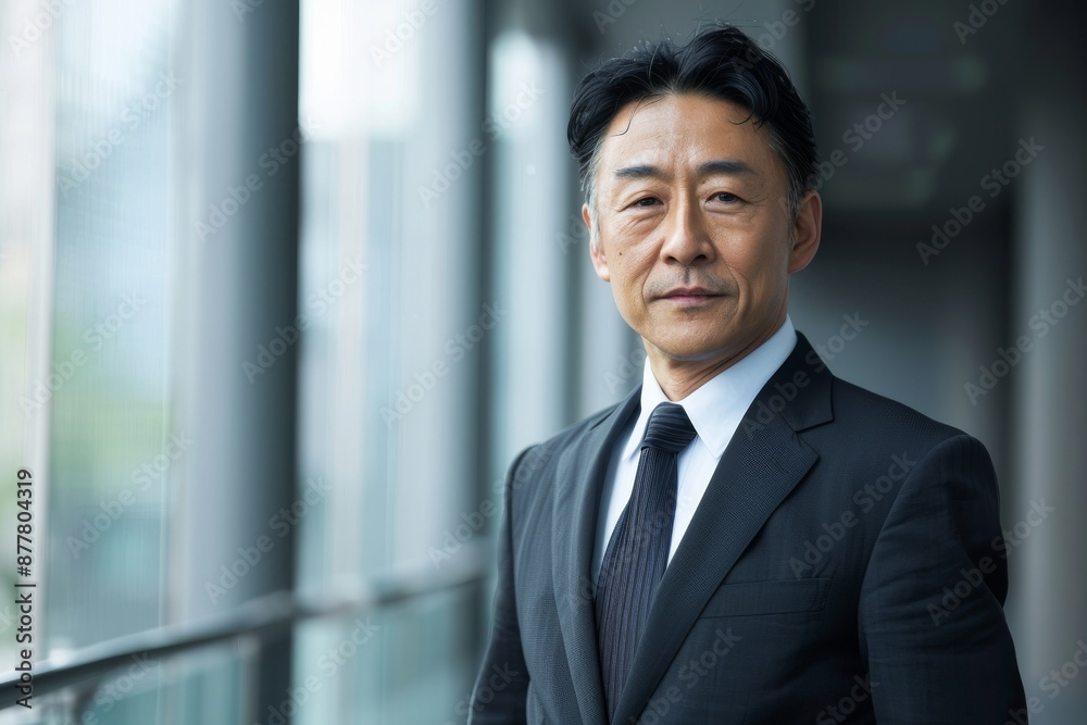 Portrait of a good looking Asian middle aged businessman Portrait of a good looking Asian middle aged businessman