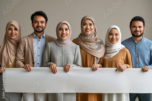 “Diverse Community Holding Blank Banner in Unity”. Suitable for graphic designers and creative people for graphic work such as designing brochures, posters, social media, websites, banners and more.

 photo