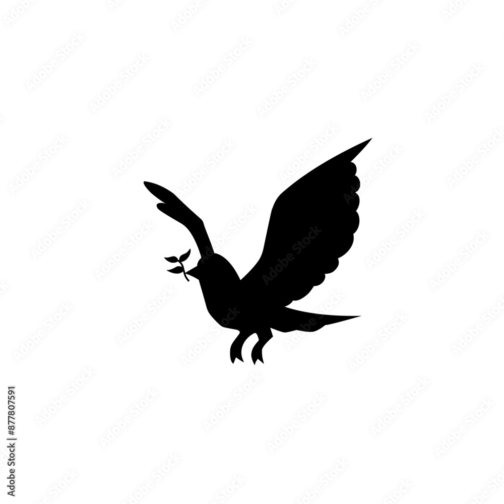 pigeon silhouette icon pigeon silhouette icon