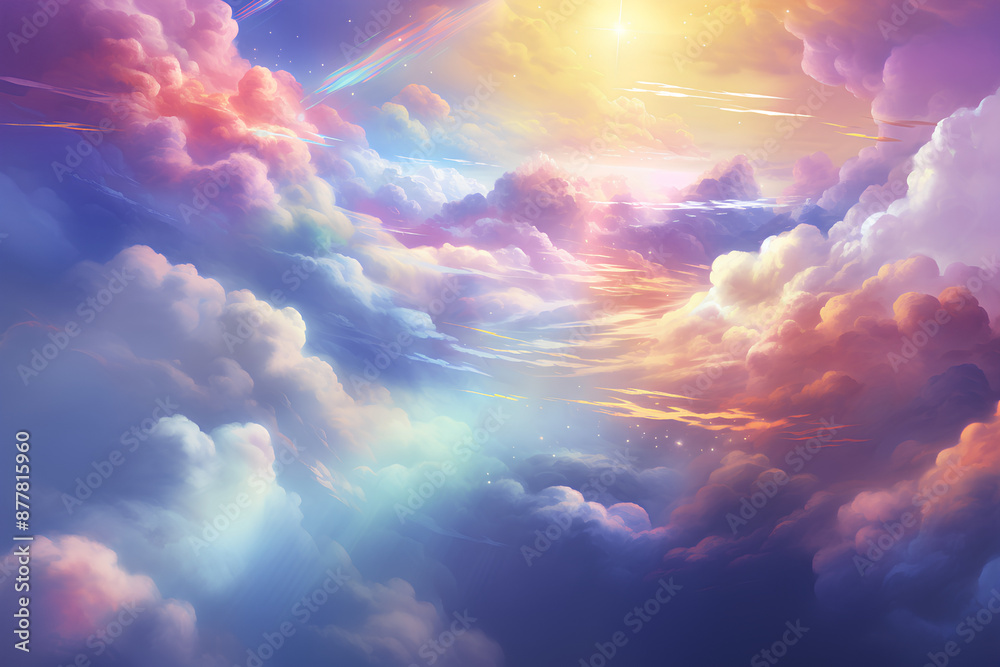 beautiful rainbow clouds of colors beautiful rainbow clouds of colors