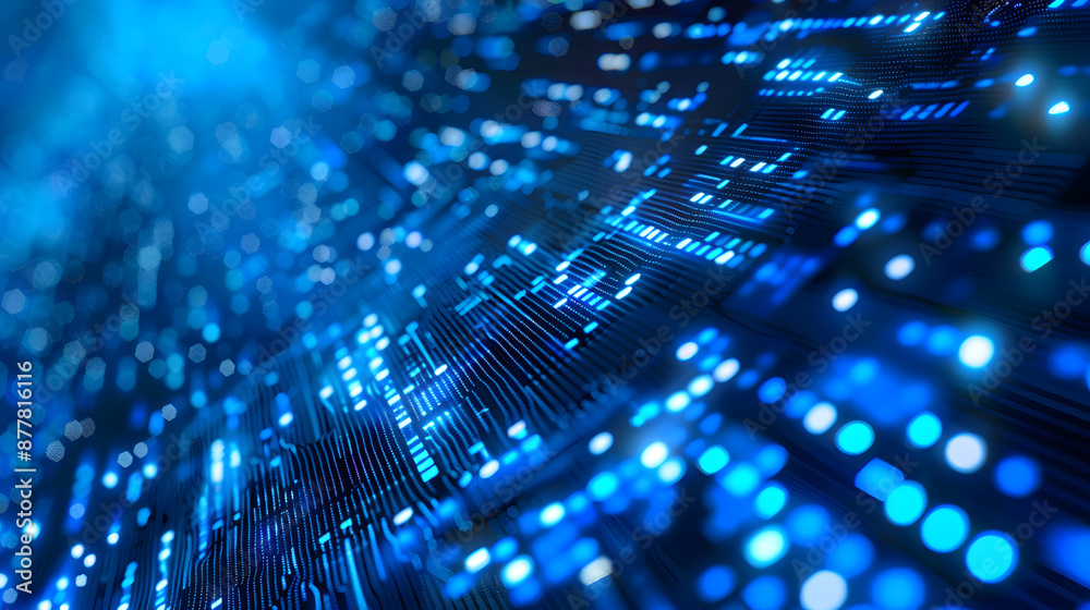 Digital technology background. Digital data square blue pattern pixel background Digital technology background. Digital data square blue pattern pixel background