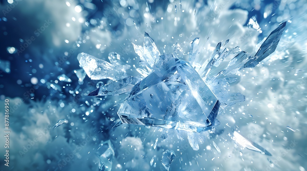 cube falling into water cube falling into water