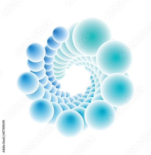 abstract blue sphere