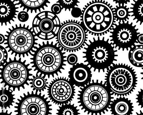 gear seamless pattern v2