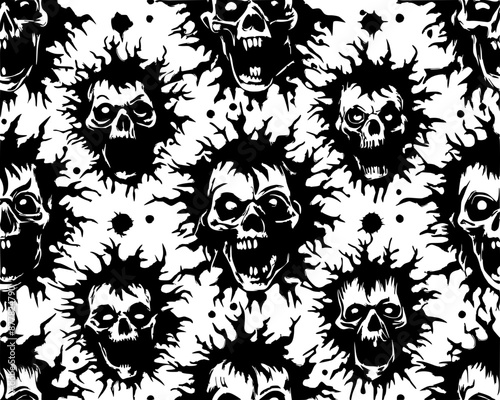 horor seamless pattern