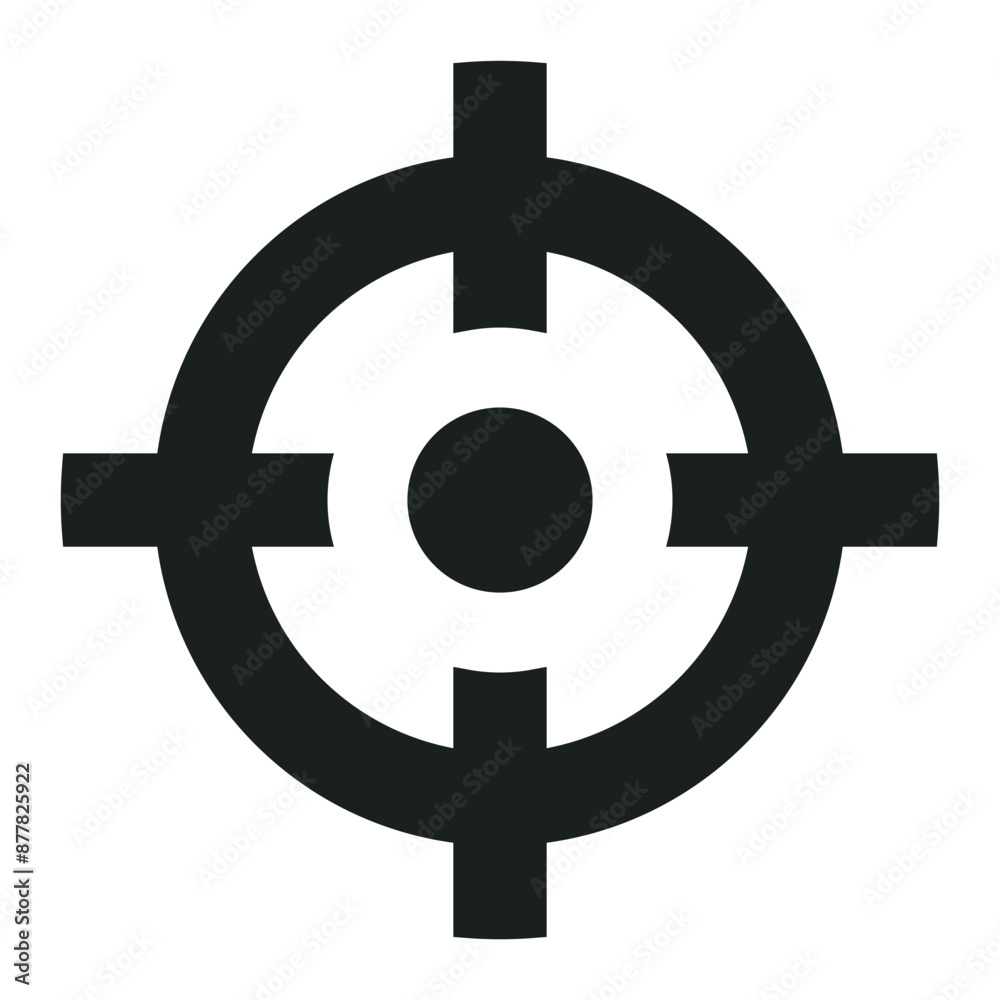 target icon in solid style target icon in solid style