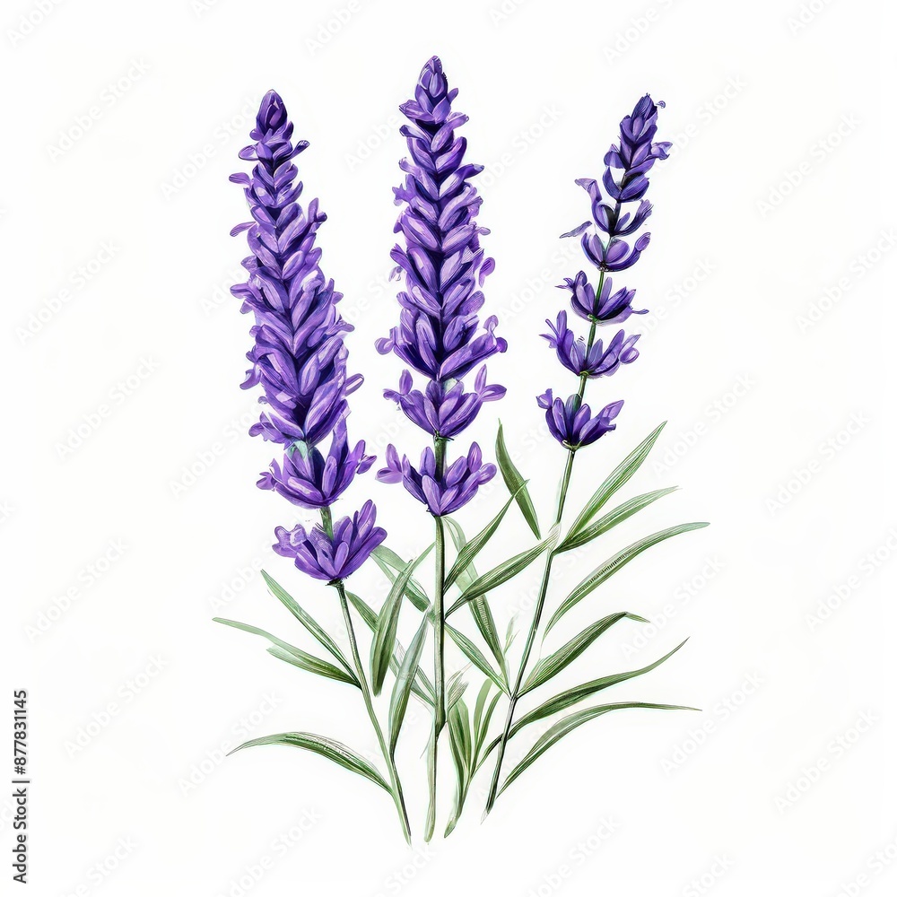 Naklejka premium an ai generated image, bouquet of fresh irises is isolated