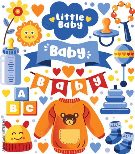Baby Elements Vector Illustration