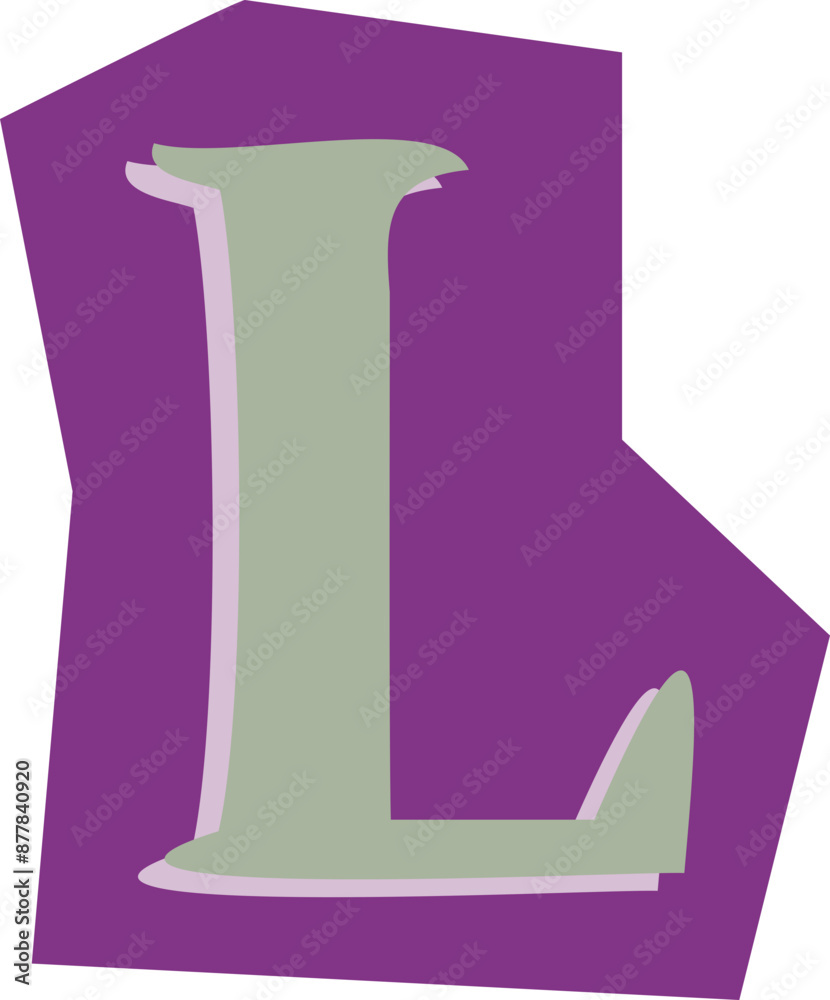 Letter Collage Element SVG