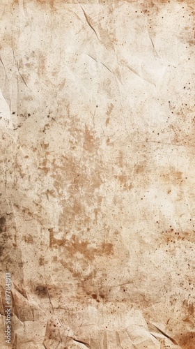 Timeworn Elegance: The Textured Beauty of an Aged, Faded Paper Background with a Vintage Aesthetic Appeal photo
