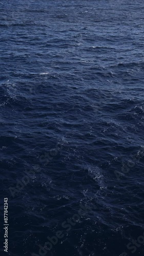Wallpaper Mural Ocean Water Close Up Background with Sea and Horizon, Gentle Waves and Swell in Vast Expanse of Endless Water from Ship or Boat, Vertical Video for Social Media, Instagram Reels and Tiktok Torontodigital.ca