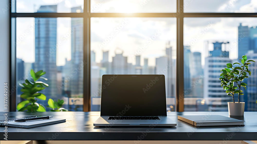 Modern Office Workspace with Minimalistic Design Modern Office Workspace with Minimalistic Design