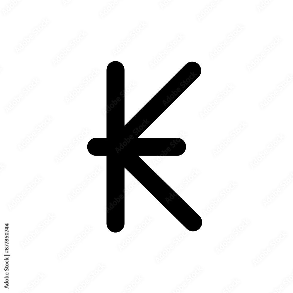 Kip icon in black and outline style Kip icon in black and outline style