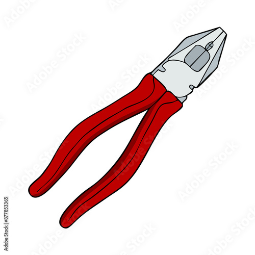 pliers vector illustration