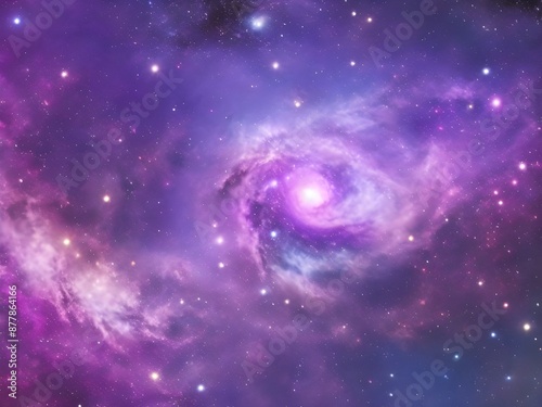a purple nebula with stars and galaxy in the background, galaxy wallpaper, cosmos wallpaper