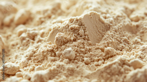 Close-up of Phosphatidylserine Powder Enhancing Mental Health and Cognitive Function photo