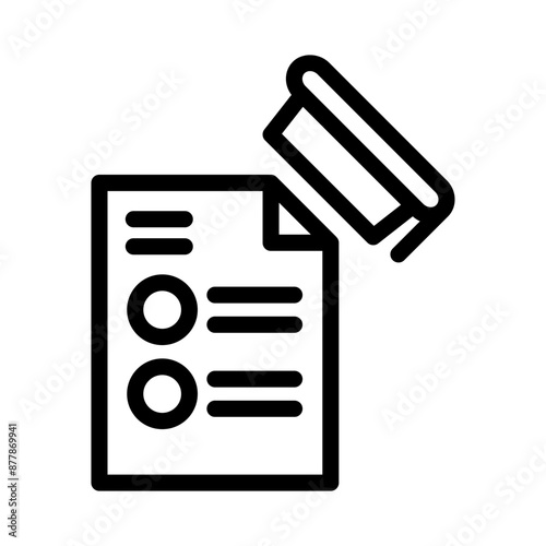 30 syllabus line icon illustration vector graphic