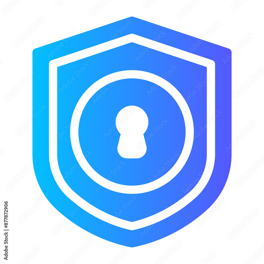 padlock gradient icon