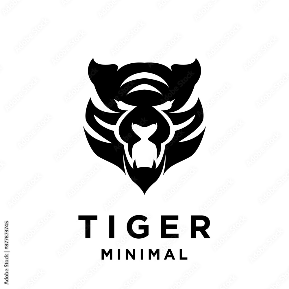 Tiger Head logo icon design illustration Tiger Head logo icon design illustration