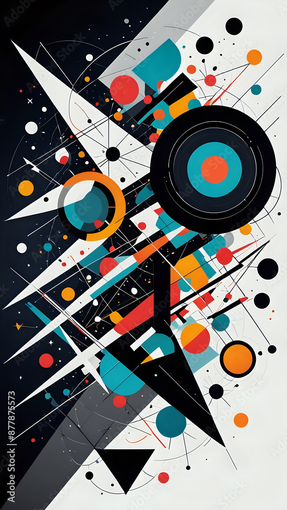 Obraz premium Abstraktion Das Bild der Zukunft 9х16. Hintergrund für das Design 2.