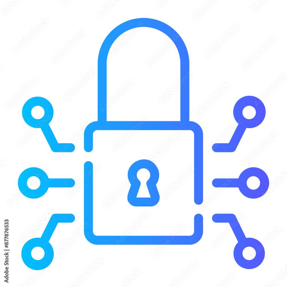 cyber security gradient icon cyber security gradient icon