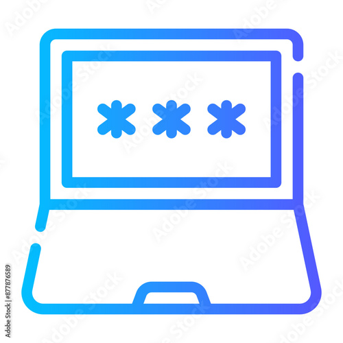 pin code gradient icon