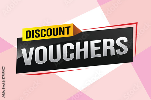 discount voucher vouchers special offer poster banner graphic design icon logo sign symbol social media website coupon advertising store shop online, website, landing page

