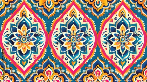 Indian pattern wallpaper © pixelwallpaper
