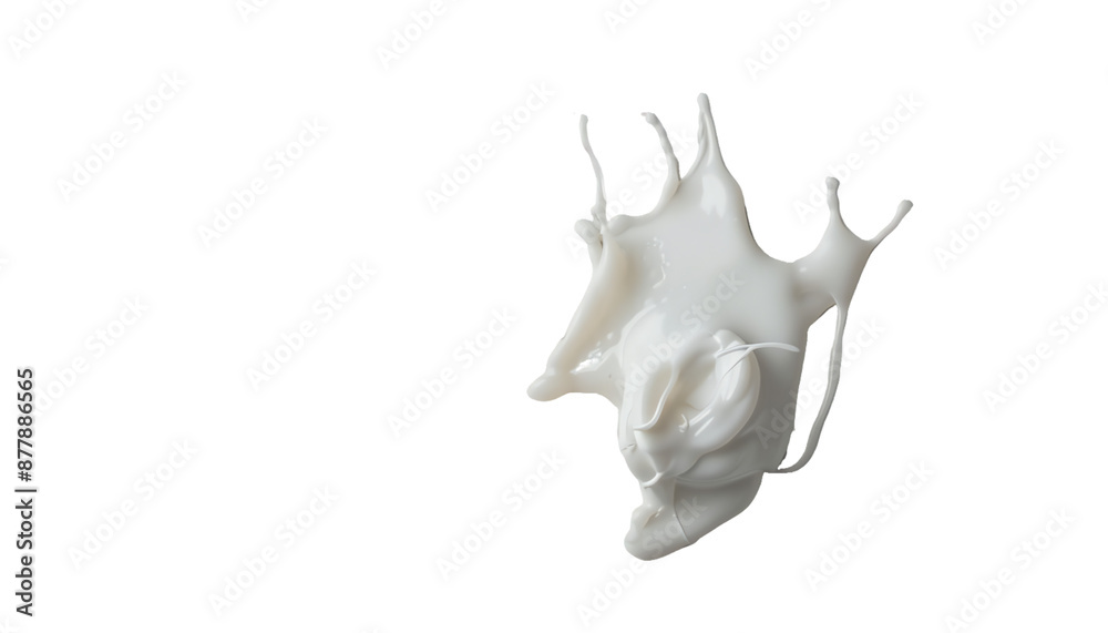 White milk splash on black background. White milk splash on black background.