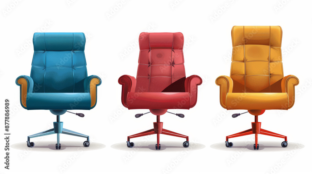 Office chair armchair furniture separate and all by itself. Vector graphic picture to use in a design Office chair armchair furniture separate and all by itself. Vector graphic picture to use in a design
