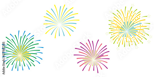 vector illustration design of fireworks explosion