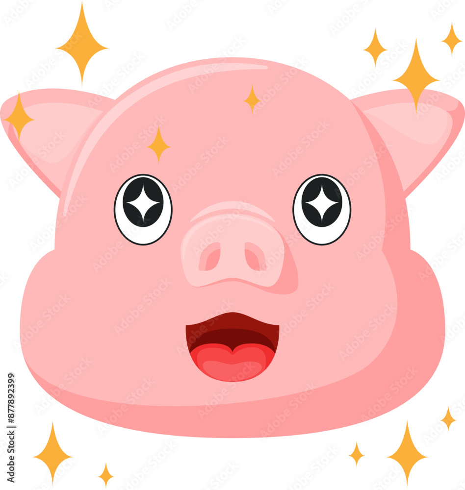 Fototapeta premium Cute Pig 