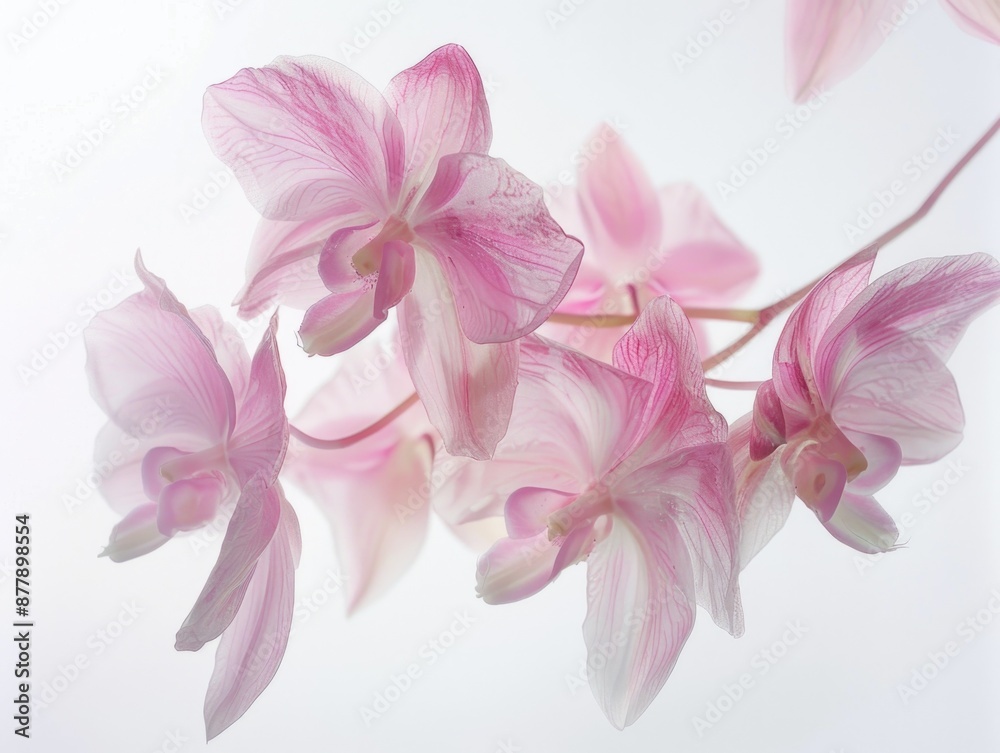 A close-up view of pink flowers arranged in a decorative vase A close-up view of pink flowers arranged in a decorative vase
