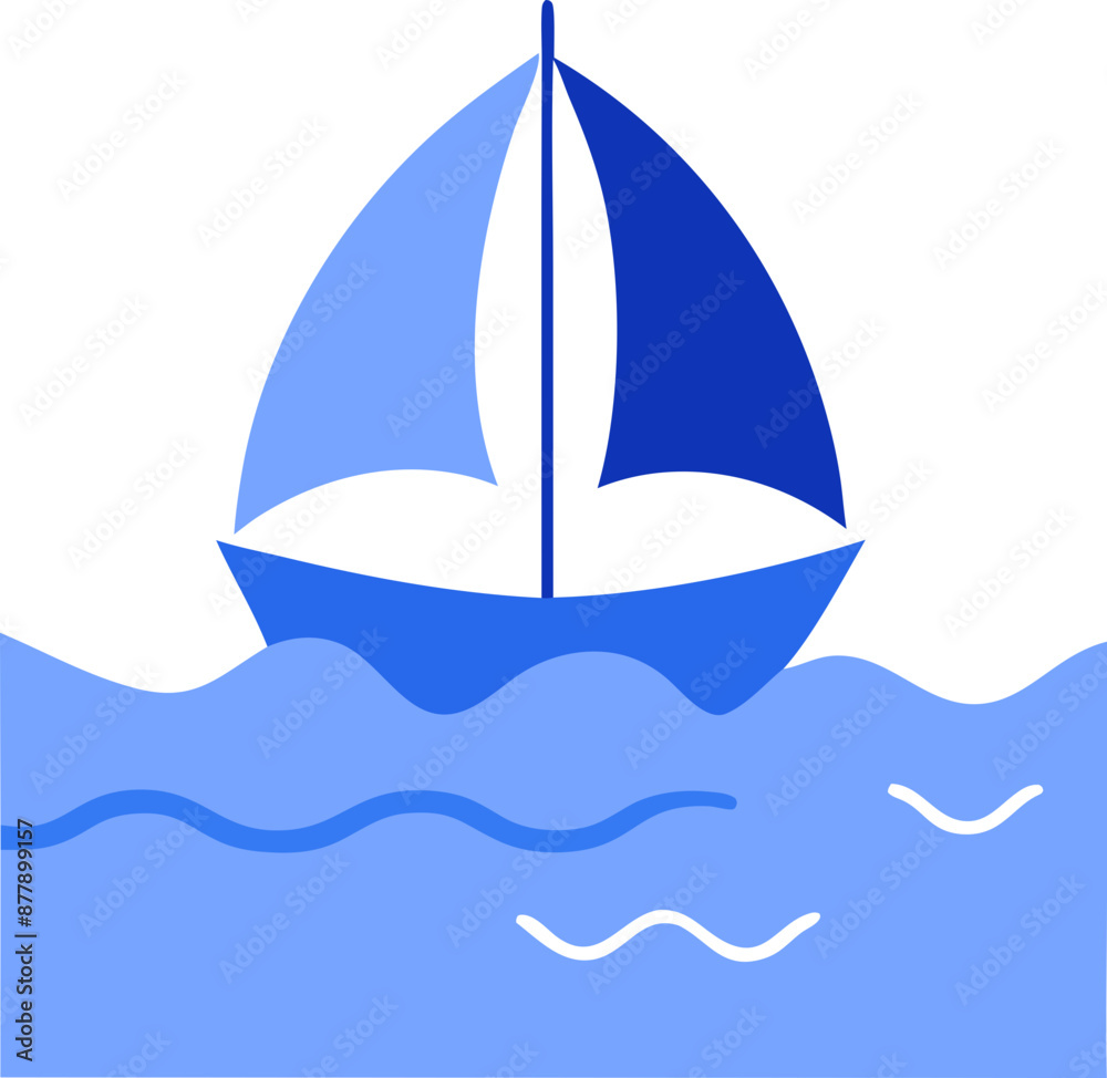Fototapeta premium sea vacation svg illustration
