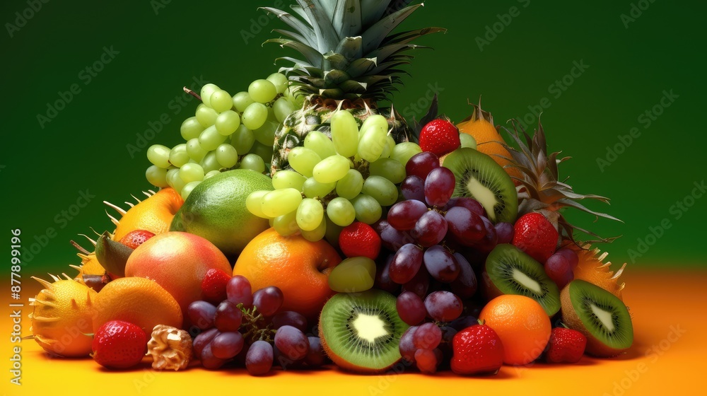 Vibrant Tropical Fruit Assortment Vibrant Tropical Fruit Assortment