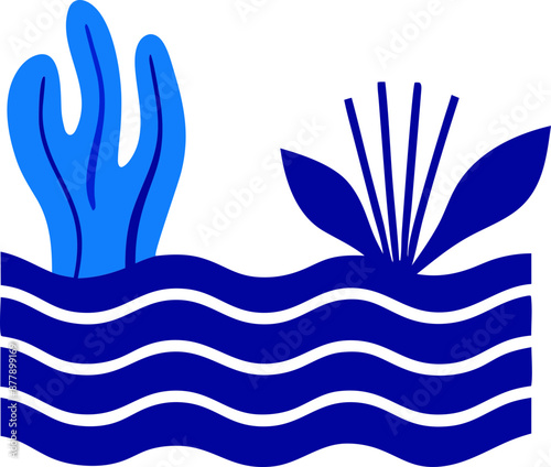 sea vacation svg illustration