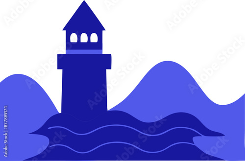 sea vacation svg illustration