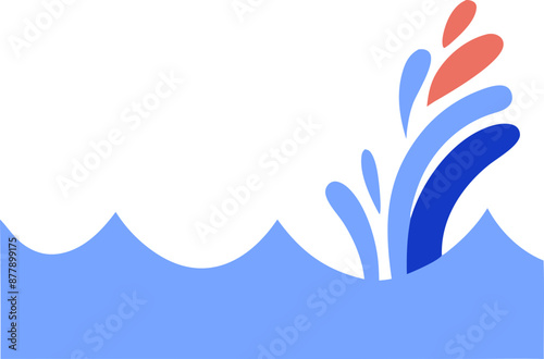 sea vacation svg illustration