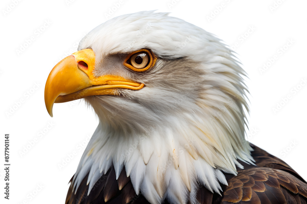 Bald Eagle isolated on a translucent background Bald Eagle isolated on a translucent background