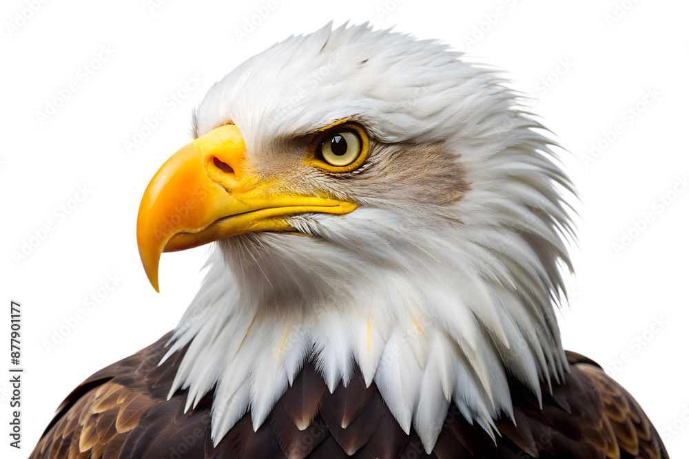Bald Eagle isolated on a translucent background Bald Eagle isolated on a translucent background