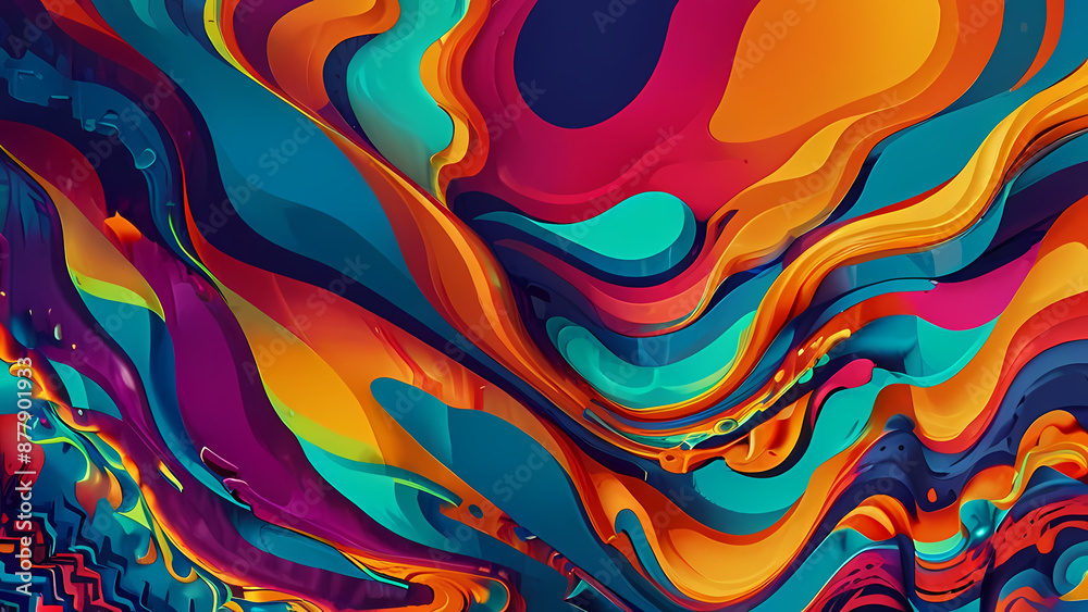 abstract psychedelic background with bold, contrasting colors, and flowing, organic shapes that blend seamlessly into one another, creating a hypnotic effect abstract psychedelic background with bold, contrasting colors, and flowing, organic shapes that blend seamlessly into one another, creating a hypnotic effect