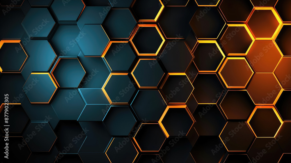 Hexagonal Synergy Gradient Abstract Background Hexagonal Synergy Gradient Abstract Background